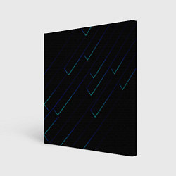 Картина квадратная Color blue black