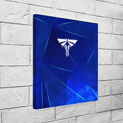 Холст квадратный The Last Of Us blue poly, цвет: 3D-принт — фото 2