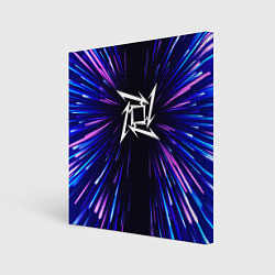 Картина квадратная Metallica neon energy