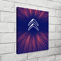 Холст квадратный Citroen red energy, цвет: 3D-принт — фото 2