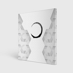 Картина квадратная Demon Slayer white poly