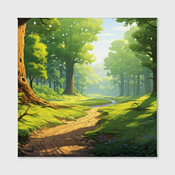 Холст квадратный Fabulous forest, цвет: 3D-принт — фото 2