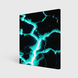 Картина квадратная Color light blue black