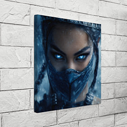 Холст квадратный Китана с ледяными глазами, цвет: 3D-принт — фото 2