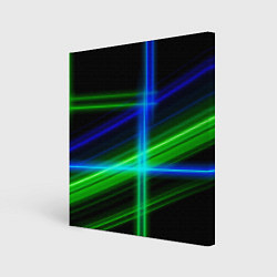 Картина квадратная Color blue black green