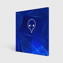 Холст квадратный Evangelion blue poly, цвет: 3D-принт
