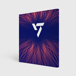 Холст квадратный Seventeen red energy, цвет: 3D-принт