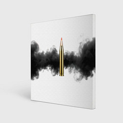 Картина квадратная Патрон и черный дым
