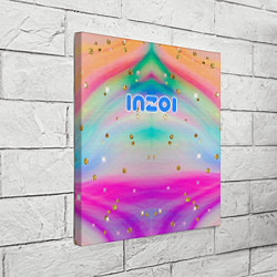 Холст квадратный Inzoi с золотыми звездочками, цвет: 3D-принт — фото 2