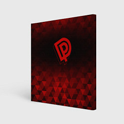 Картина квадратная Deep Purple red poly