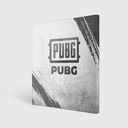 Картина квадратная PUBG - white gradient