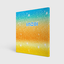 Картина квадратная Inzoi лого и блестки