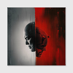 Холст квадратный Сорвиголова рожденный заново Мэтт Мёрдок, цвет: 3D-принт — фото 2