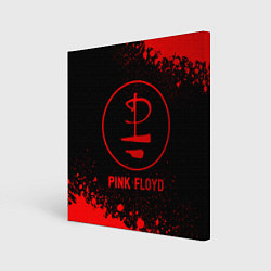 Картина квадратная Pink Floyd - red gradient
