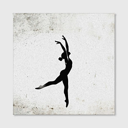 Холст квадратный Спортивная гимнастика на белом, цвет: 3D-принт — фото 2