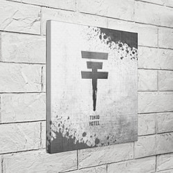 Холст квадратный Tokio Hotel - white gradient, цвет: 3D-принт — фото 2