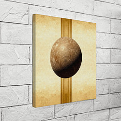 Холст квадратный Ядро для талкания на бежевом, цвет: 3D-принт — фото 2