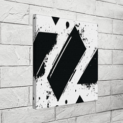 Холст квадратный Color black white, цвет: 3D-принт — фото 2