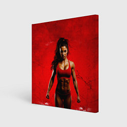 Картина квадратная Фитоняшка в красном