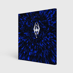 Картина квадратная Skyrim blue energy