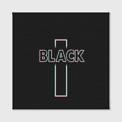 Холст квадратный Black - cross, цвет: 3D-принт — фото 2