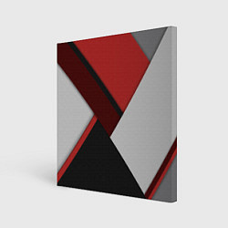 Картина квадратная Color black red grey