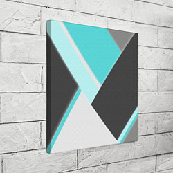 Холст квадратный Color black blue, цвет: 3D-принт — фото 2