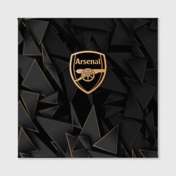 Холст квадратный Arsenal golden poly, цвет: 3D-принт — фото 2