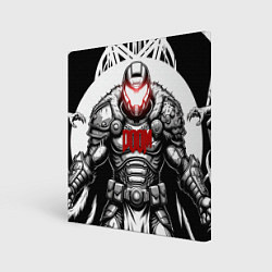 Холст квадратный Doom dark ages doom guy, цвет: 3D-принт