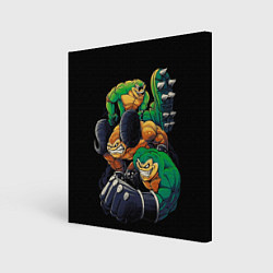 Картина квадратная Battletoads trio