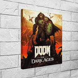 Холст квадратный Doom the dark ages, цвет: 3D-принт — фото 2