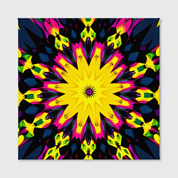 Холст квадратный Звездный калейдоскоп, цвет: 3D-принт — фото 2