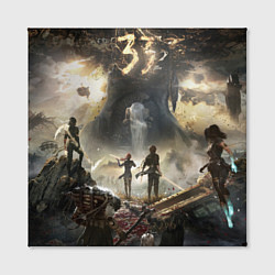 Холст квадратный Экспедиция Clair Obscur expedition 33, цвет: 3D-принт — фото 2