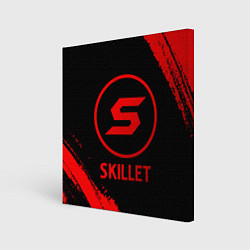 Картина квадратная Skillet - red gradient