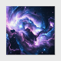 Холст квадратный Фиолетовая туманность, цвет: 3D-принт — фото 2