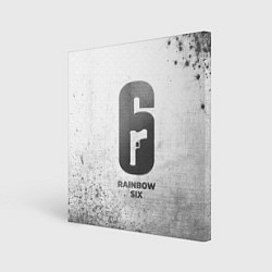 Картина квадратная Rainbow Six - white gradient
