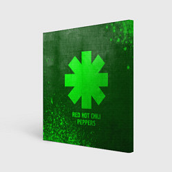 Картина квадратная Red Hot Chili Peppers - green gradient