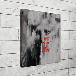 Холст квадратный Исскуство не преступление, цвет: 3D-принт — фото 2