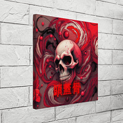 Холст квадратный Череп в перспективе, цвет: 3D-принт — фото 2