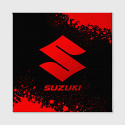 Холст квадратный Suzuki - red gradient, цвет: 3D-принт — фото 2