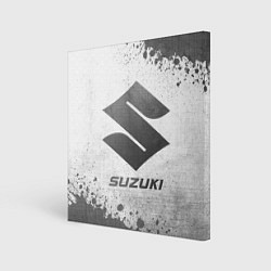 Холст квадратный Suzuki - white gradient, цвет: 3D-принт