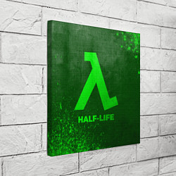 Холст квадратный Half-Life - green gradient, цвет: 3D-принт — фото 2