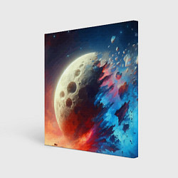 Картина квадратная Разрыв космического тела - нейроарт