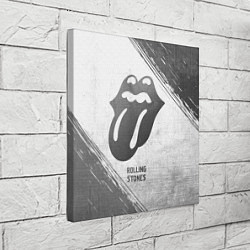 Холст квадратный Rolling Stones - white gradient, цвет: 3D-принт — фото 2