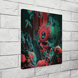 Холст квадратный Череп из морских глубин, цвет: 3D-принт — фото 2