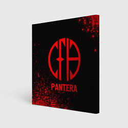 Картина квадратная Pantera - red gradient