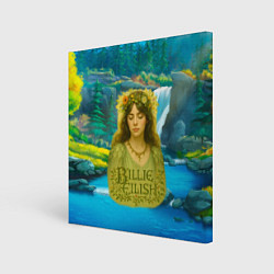 Картина квадратная Билли Айлиш на фоне природы