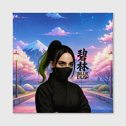 Холст квадратный Ниндзя Билли Айлиш, цвет: 3D-принт — фото 2