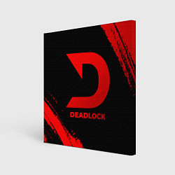 Картина квадратная Deadlock - red gradient