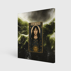 Картина квадратная Карта с Билли Айлиш